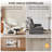 6 Seater Chenille Oversized Modular Sectional Sofa With Power Recliner Cloud Reclining Couch With Headrest Storage Drawer Charging Cup Holders Deep L-shaped With Corner And Ottoman-268204647
