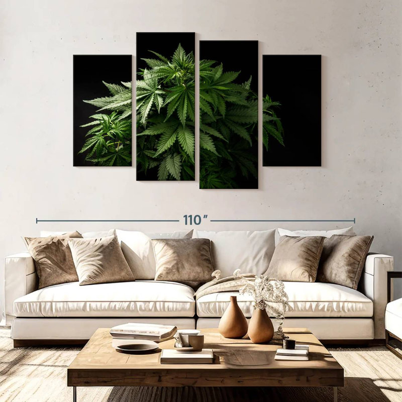 Senne Marijuana Cluster, 54" H x 84" W