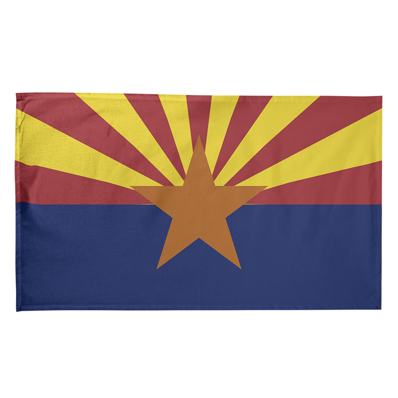 Serviette de thé arizona flag, Sergé de coton