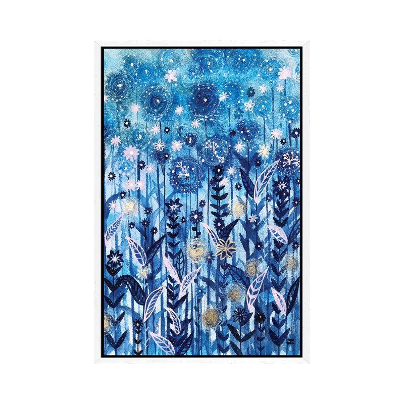Mystical Garden by Zaira Dzhaubaeva - Print on Canvas, White Framed, 66.04 cm H x 45.72 cm W