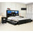 3-Pieces Metal Queen Bedroom Set with with Upolstered Headboard, Charging Station, LED Lights,High Storage Headboard and 4 Drawers, 1200LBS Weight Capacity-583954918