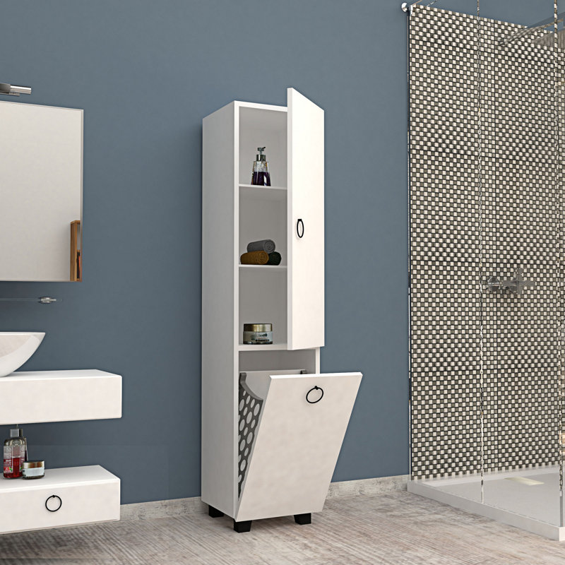 Oyee Linen Cabinet, White