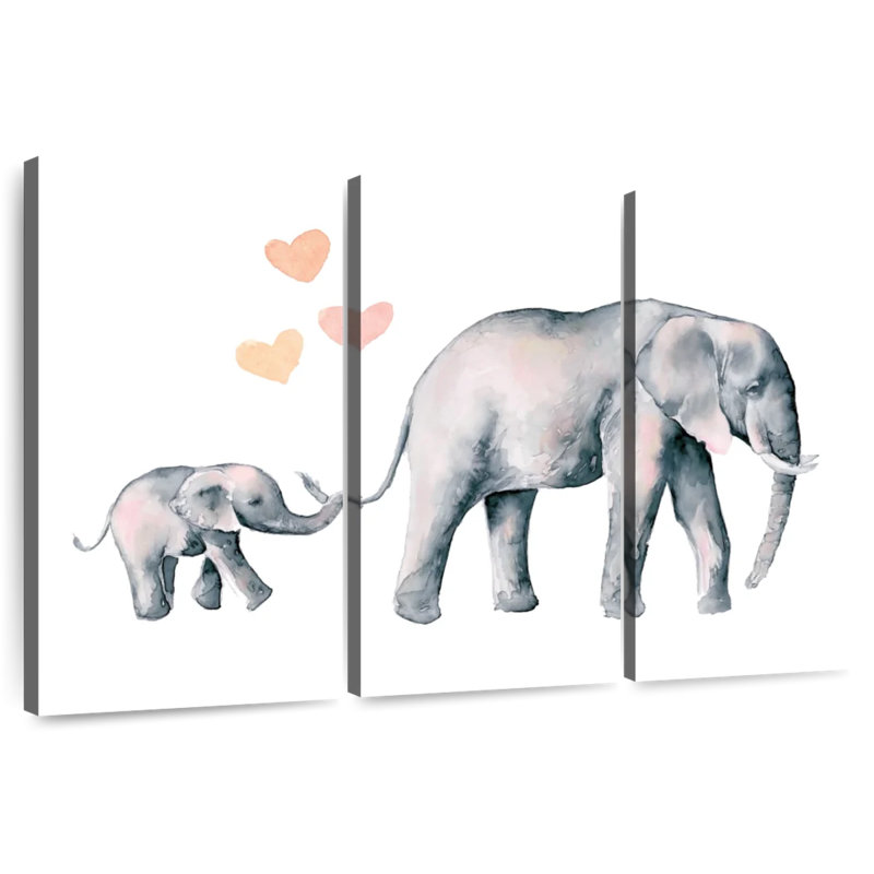 Mon amour d'éléphant, H 36 po x l 57 po