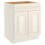 Base de meuble-lavabo HomLux en contreplaqué prêt à assembler avec tablettes réglables et fermeture en douceur-652672183-652672181