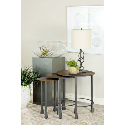 Erickah Solid Wood 3 Legs Nesting Tables End Table by Williston Forge