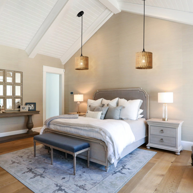 Toshiro Farmhouse Boho Wooden Pendant Light