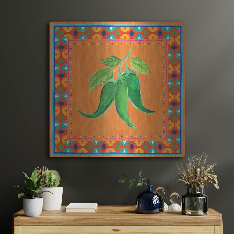 Art mural en métal luxueux, loto 4 "par Farida Zaman, 24 po x 24 po