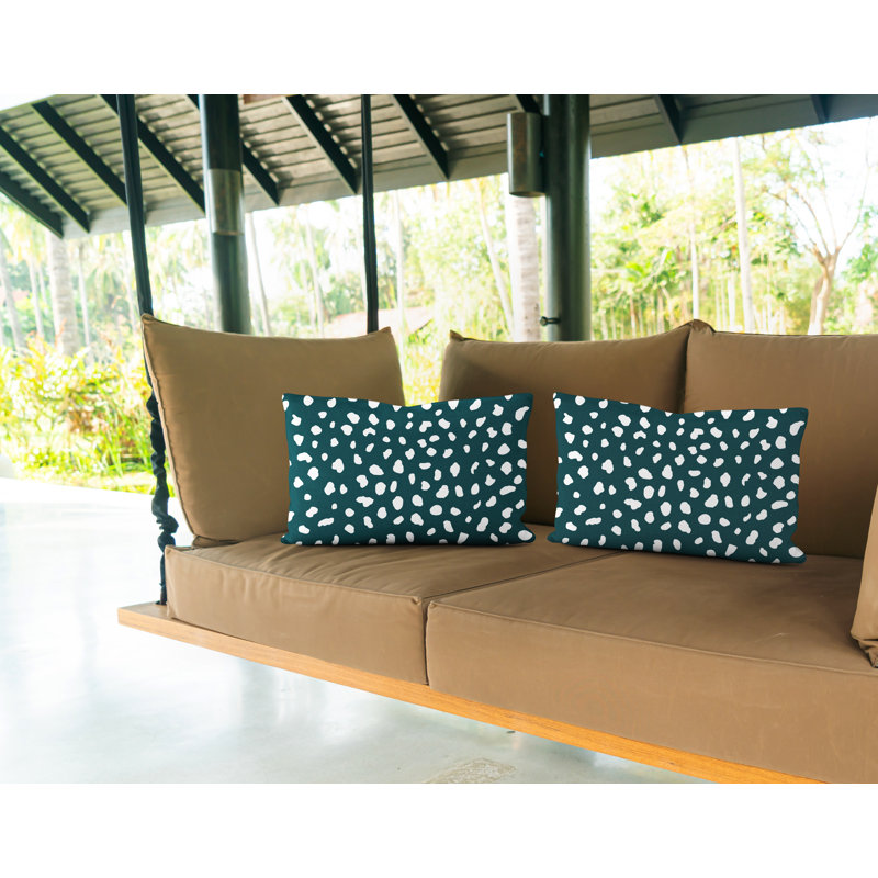 Animal Print Outdoor Reversible Throw Pillow