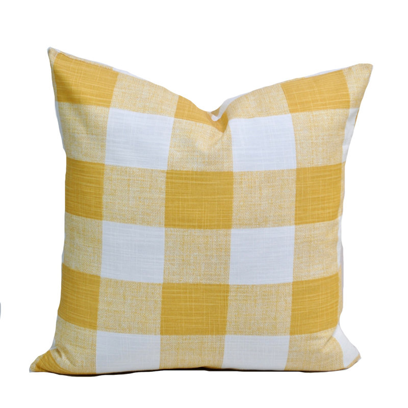 Housse de coussin 100% coton , 15,5 po x 15,5 po
