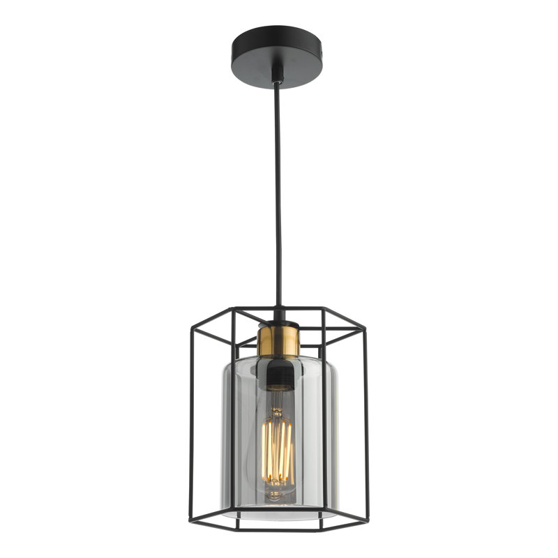 1 - Light Matt Black Pendant