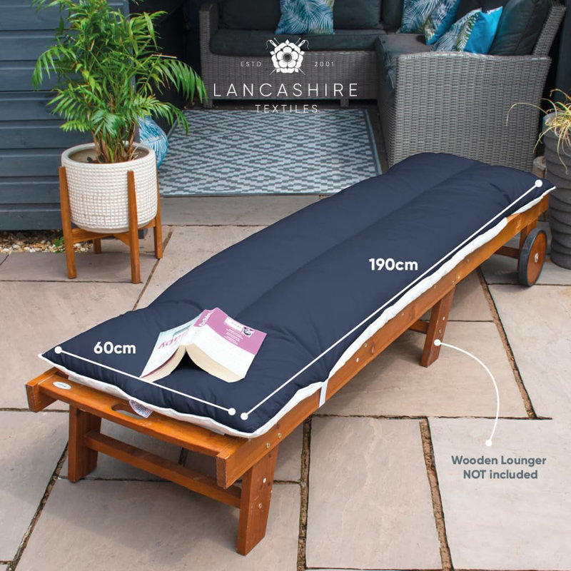 Topper Garden Seat / Back Cushion, Navy