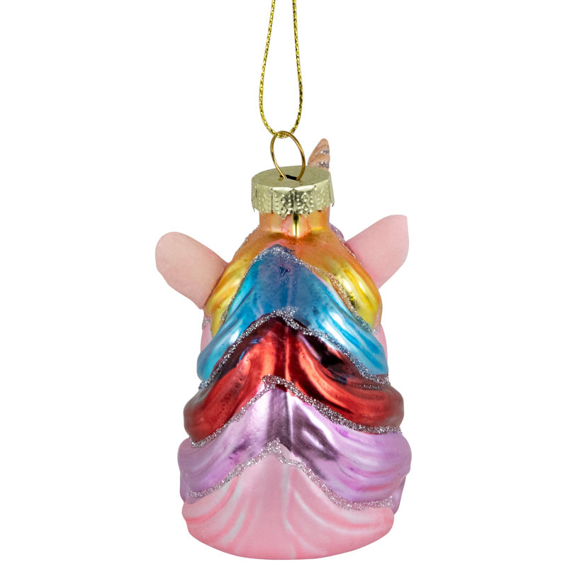 3.5'' Glass Hanging Figurine Ornament