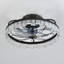 Ventilateur de plafond en cage noir rustique 21 "avec lumières, télécommande, ventilateur industriel avec lumière DEL acrylique pour le salon de la cuisine