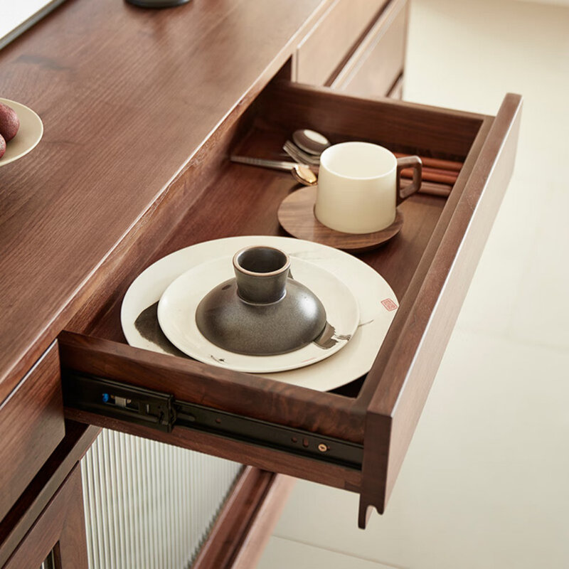 Buffet élégant et rétro, H 33,46 po x l 70,87 po x P 15,75 po
