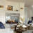 2-Light Ceramic Flush Mount Wall Sconce, Hammered Gold Finish Up and Down Ambient Lighting