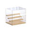 4 Tier Model Toy Display Case Small Clear Acrylic Box Dust Proof Stair Step