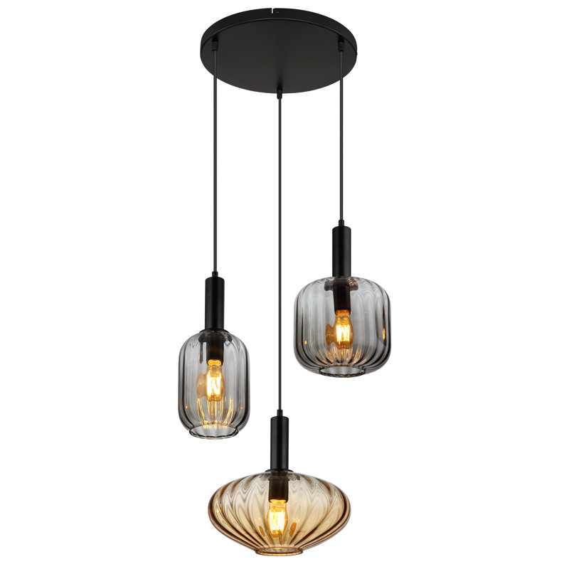 Marnie 3 - Light Matte Black Pendant
