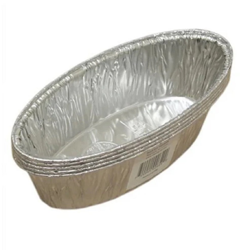 Disposable Aluminum 2lb Small Oval Loaf Pans: Ideal for Baking