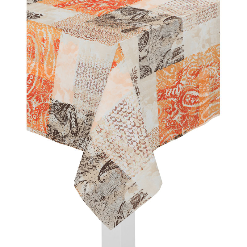Buttrey Tablecloth, Orange, 130cm W x 160cm L