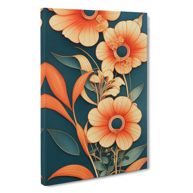 Flourishing Flowers - Wrapped Canvas, 60cm H x 40cm W x 3cm D