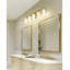 Éclairage de salle de bain 5 lumières DEL à intensité variable moderne, 5 couleurs de température réglables, or brossé-1221880625-1221880634-1221880614