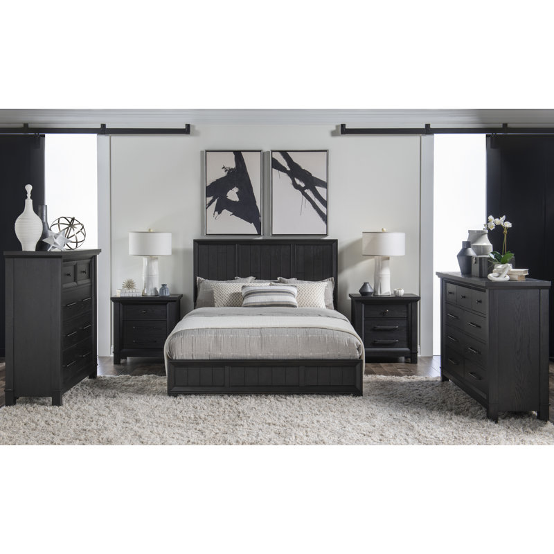 Pernelia Solid Wood Platform Bed, King