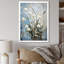 Minimalisme bleu et blanc «Snowdrops Harmony II», impressions d'art sur neige-97192646-97192654