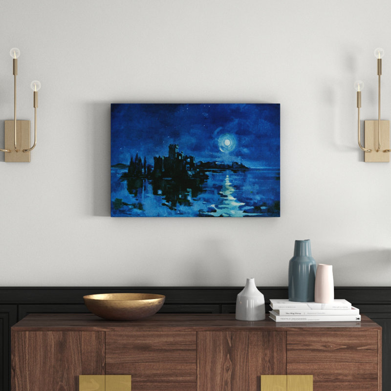 Calm Night by Curtis Publishing - Wrapped Canvas Print, 51cm H x 76cm W x 3.81cm D