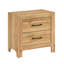 Table de chevet à 2 tiroirs avec rangement (comprend seulement la table de chevet)
