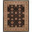 Elena Wool Oriental Area Rug in Black/Beige-938443621
