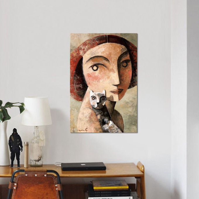 Mirame par Didier Lourenco - reproduction d'art sur toile tendue, H 26 po x l 18 po x P 1,5 po, Toile tendue, Pas de tapis