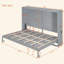 Grand lit escamotable mural, gris-2053543934