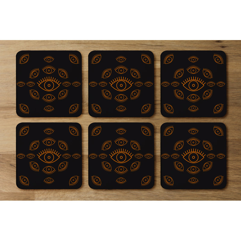 Square 6 Piece Coaster Set