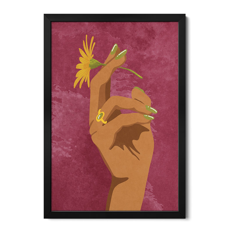 Fleur fumeuse - reproduction d'art mural - affiche de galerie, H 32 po x l 24 po