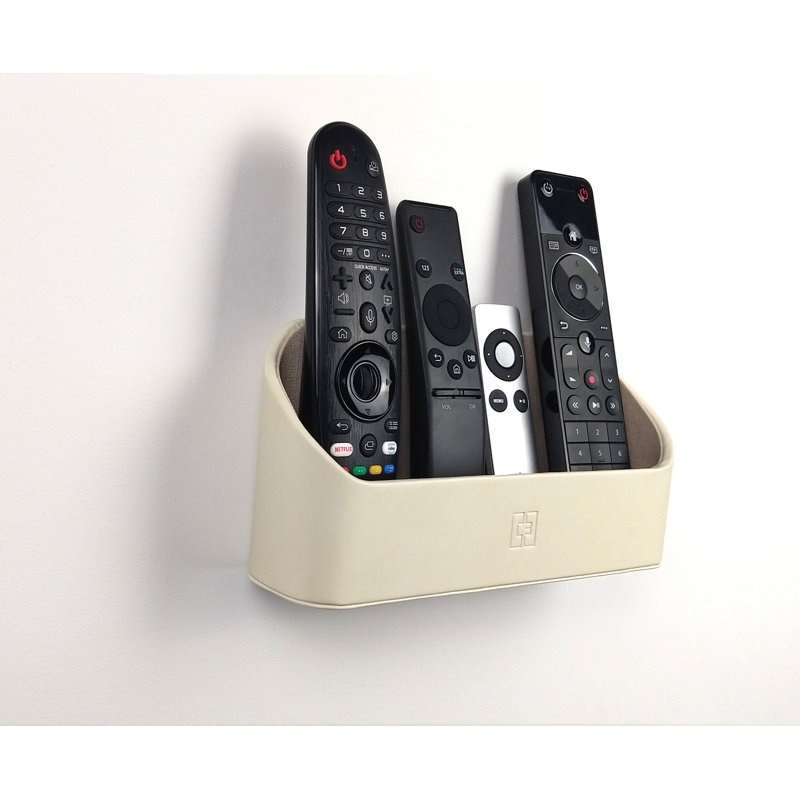 Faux Leather Desk Organiser, Beige