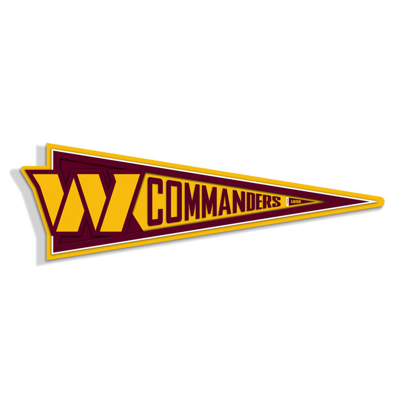 NFL Washington Commanders Pennant Sign