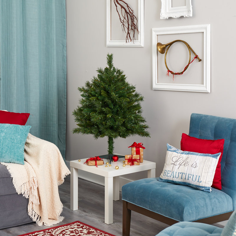 Lighted Artificial Christmas Tree, 3' H