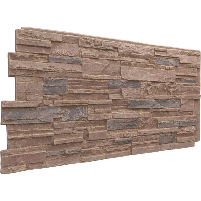 EverStone Cascade Faux Stone Panel, Orchard Cliff