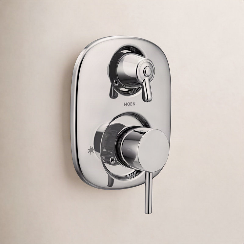 Align Three Function Thermostatic Shower Faucet Trim, Chrome