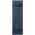Two Batten, Four Board Closed Vinyl Shutters Pair
