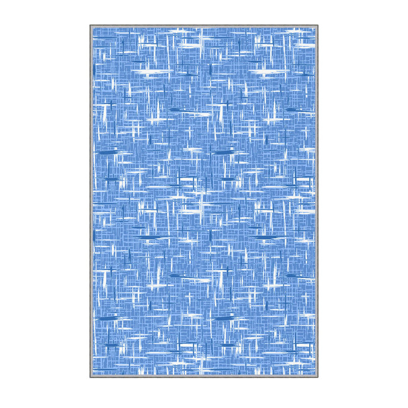 Stylish Hall Carpet 2.6 x 4.9 Feet, 100% Polyester with 8 mm Pile Height | Antibacterial, Non-Slip PVC Felt Dot Underside | Machine Washable, 3D Digital Printing | Perfect for Home Entryways & Living Spaces