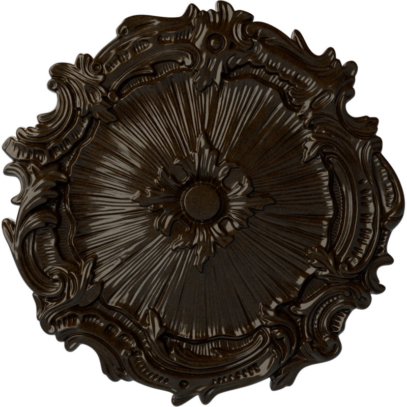 Médaillon de plafond H 16,75 po x l 16,75 po x P 1,375 po Plymouth, Bronze