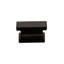 Poignée d'armoire rectangulaire moderne noire Hexa Series 1 po (paquet de 10)-83886896