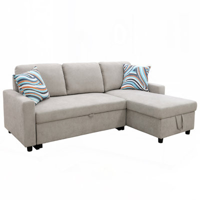 Boukje Flannelette 2-Piece Couch Living Room Sofabed