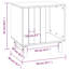  Niche pour chien en bois de pin massif blanc durable 19,7 po x 15,7 po x 20,5 po-853848061-853848057