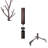 Freestanding Metal Hall Tree  Coat & Hat Rack with Branches, Bronze