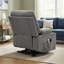 Ce fauteuil inclinable de massage chauffé à télécommande gris est spécialement conçu pour les personnes âgées, améliorant leur confort et leur mobilité.