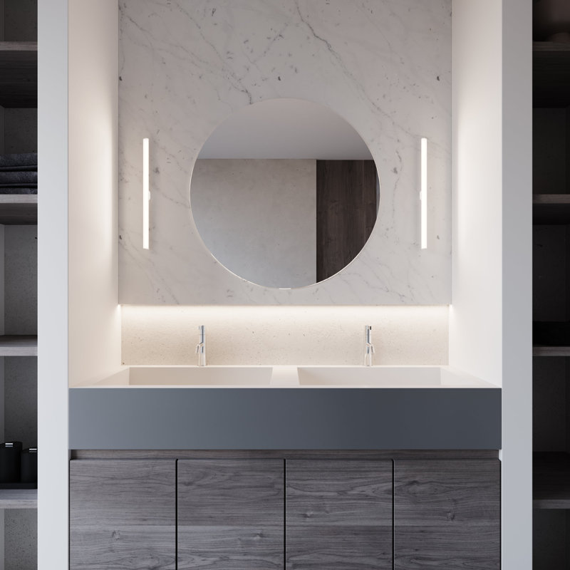 Fino 1 - Light LED Bath Bar, Satin Chrome, 3000K, 11 W