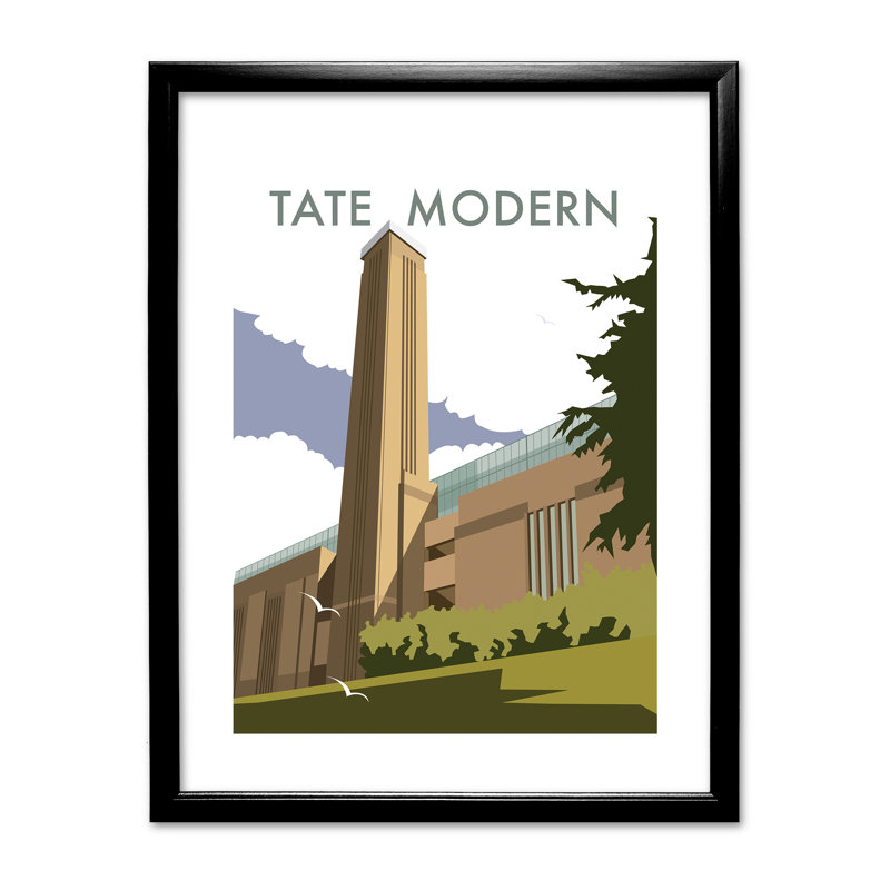 Dave Thompson - Single Picture Frame Print on Canvas, Black