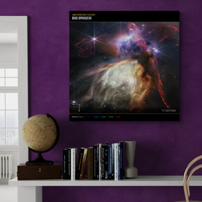 NASA - James Webb Telescope - Rho Ophiuchi Compass - Print on Canvas